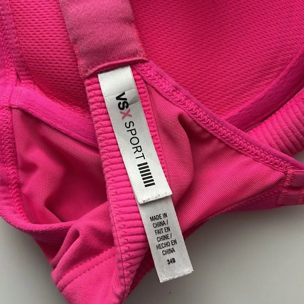 Victoria secret VSX underwire sport bra.  Size 34B.  Cross cross back.
